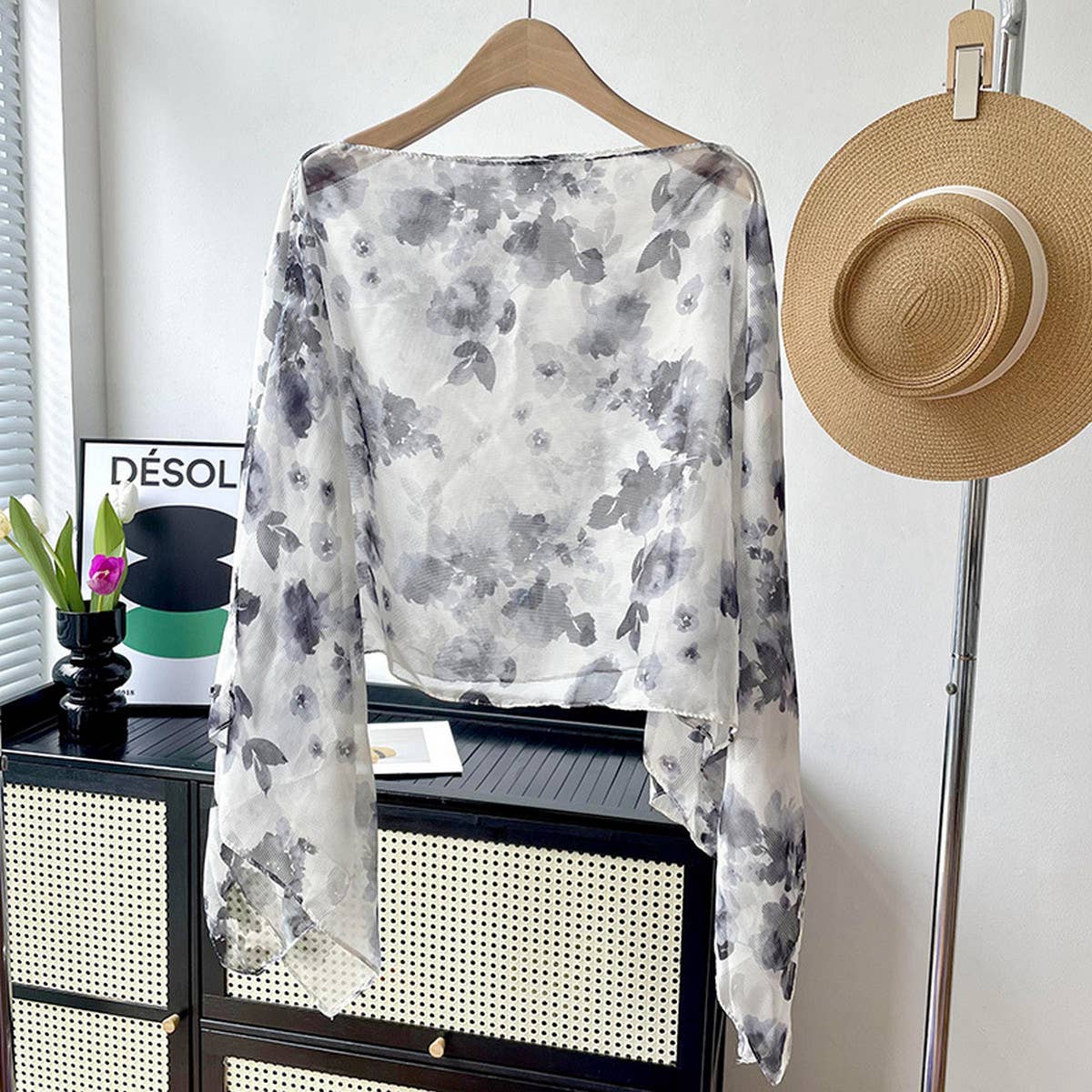 Sun Protection Round Neck Loose Slimming Shawl_Cwasc0756