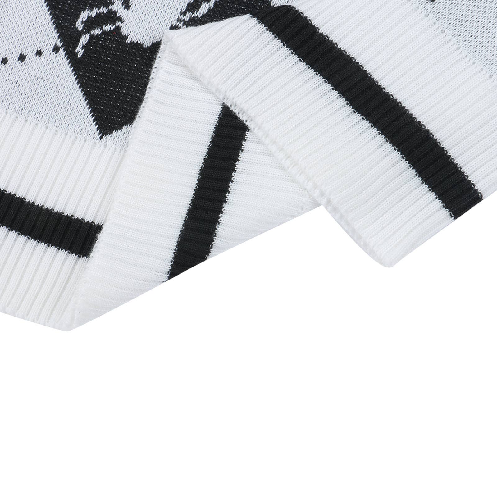 Worn With Knitted Halloween V-Neck Pullover Vest