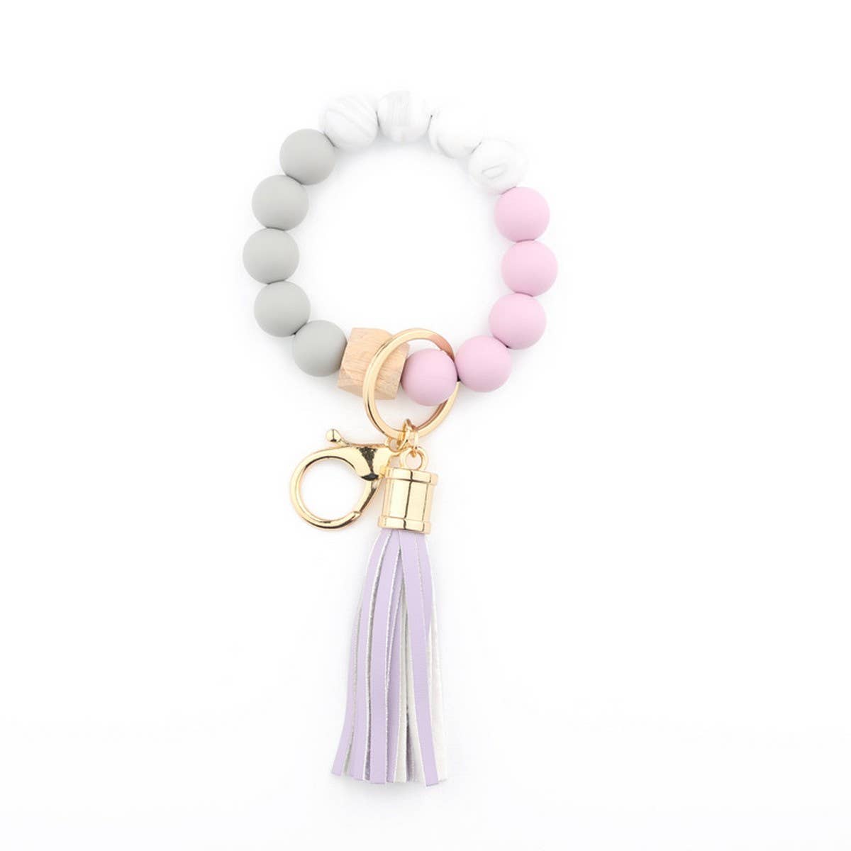 COLORFUL KEYCHAIN TASSEL BRACELET_CWAJE0655