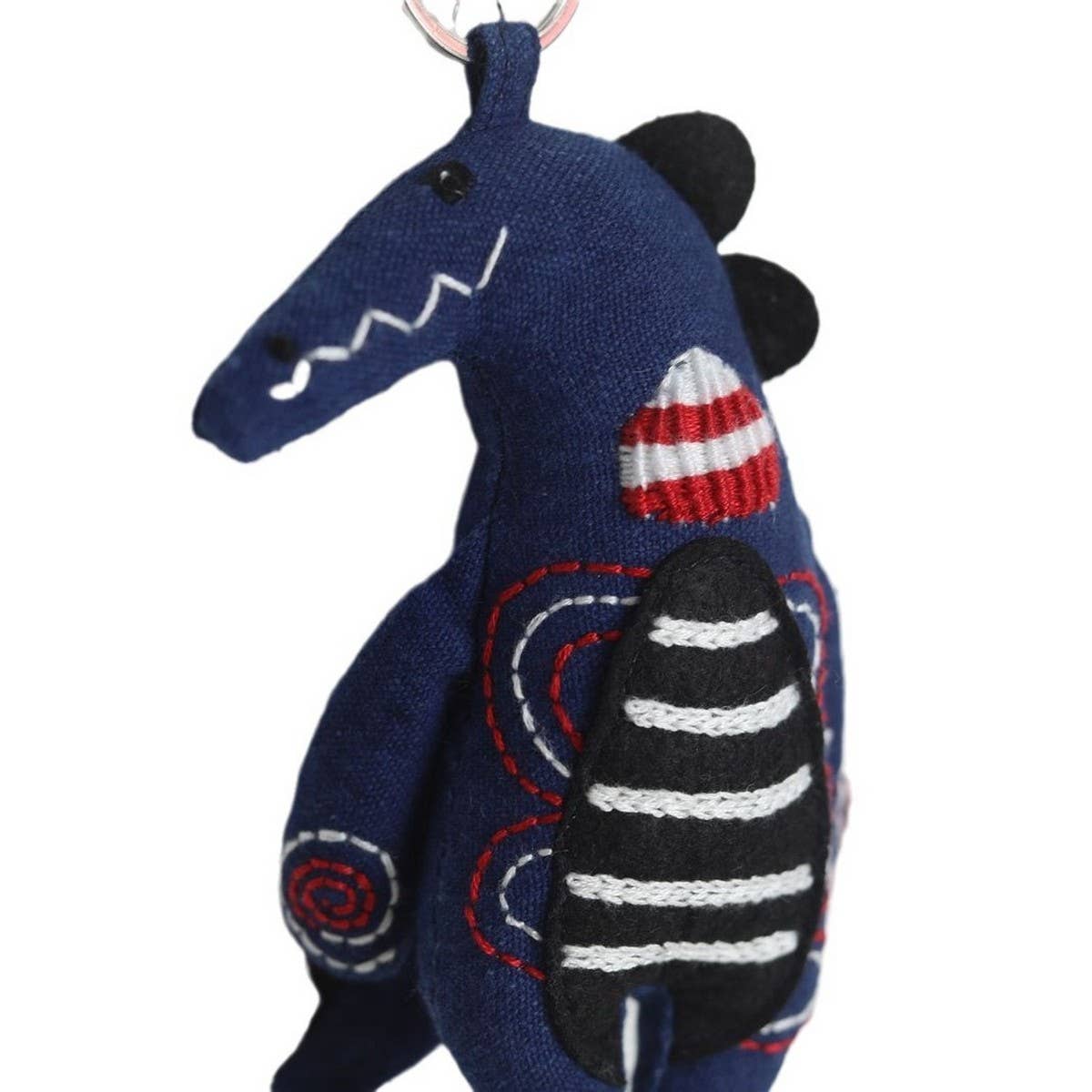 HAND EMBROIDERED CUTE CROCODILE PLUSH CHARM_CWMM6002