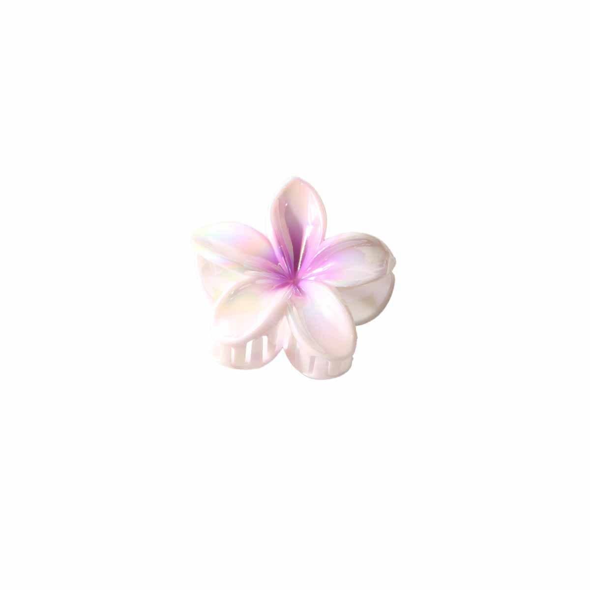 PLUMERIA HAIR CLAW COLORFUL TROPICAL FLOWER CLIP_CWMM4999