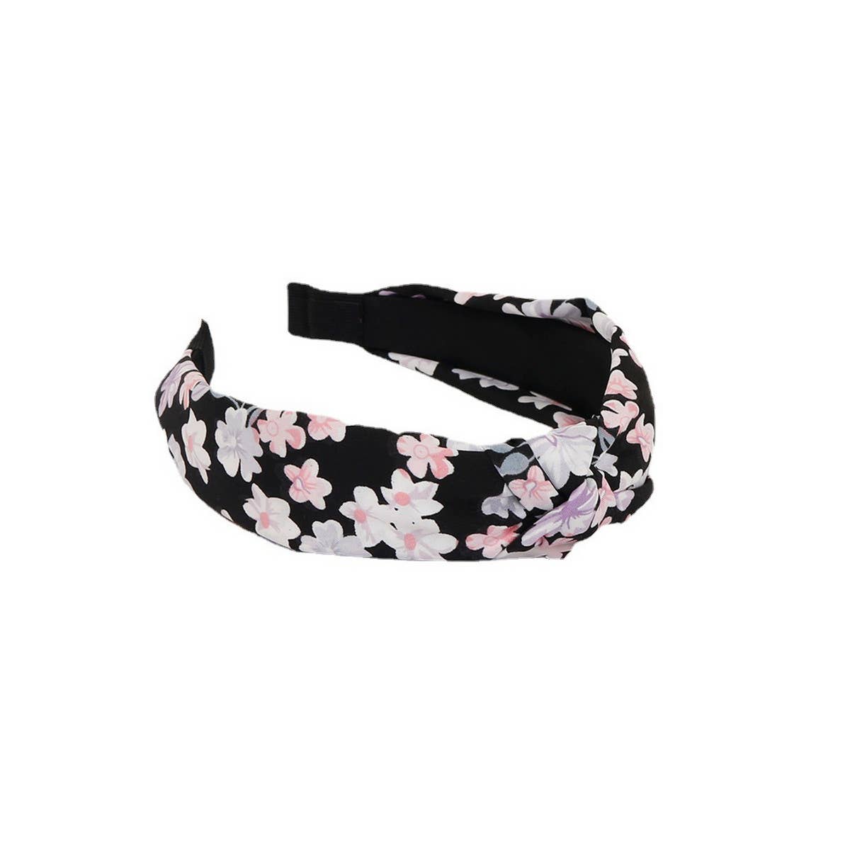 RETRO FLOWER WIDE BRIM HEADBAND_CWAHA1679