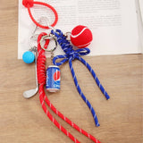 SPORTY MINI COLA BOTTLE GOLF BALL KEYCHAIN_CWMM7766