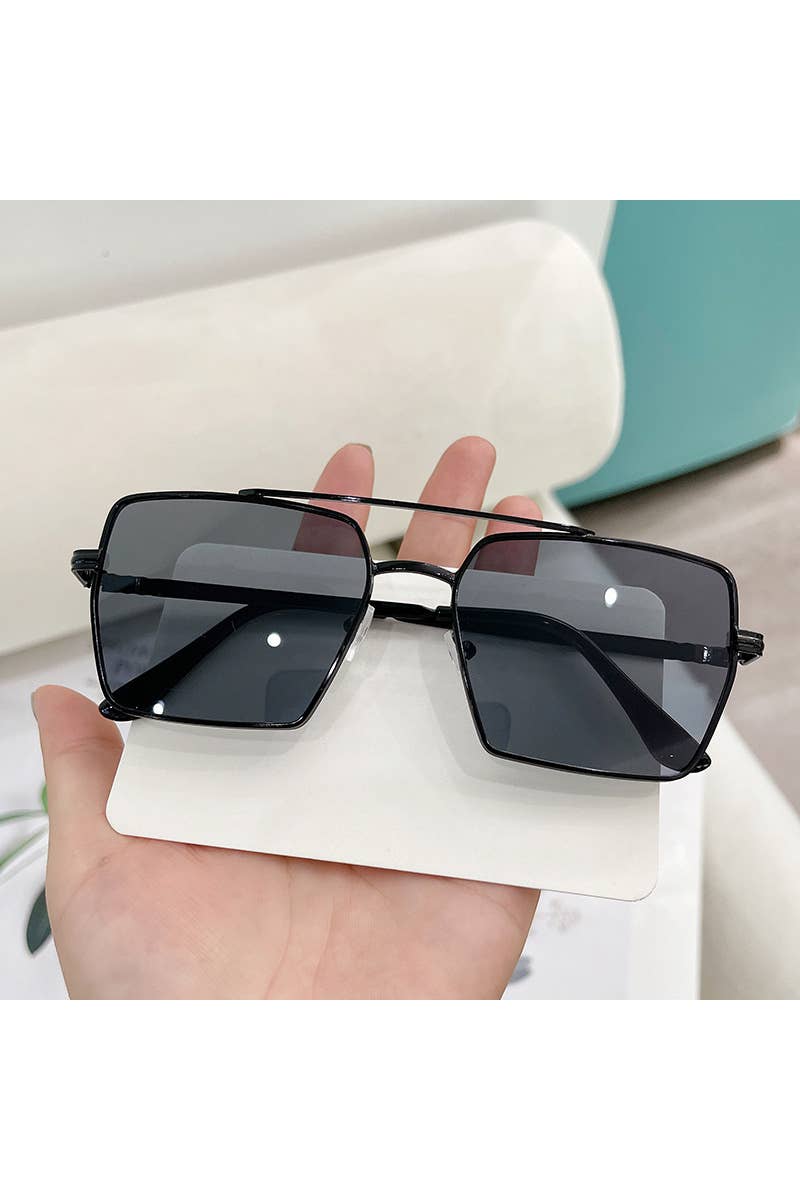 FLAT TOP FRAME SQUARE SUNGLASSES_CWASG0100