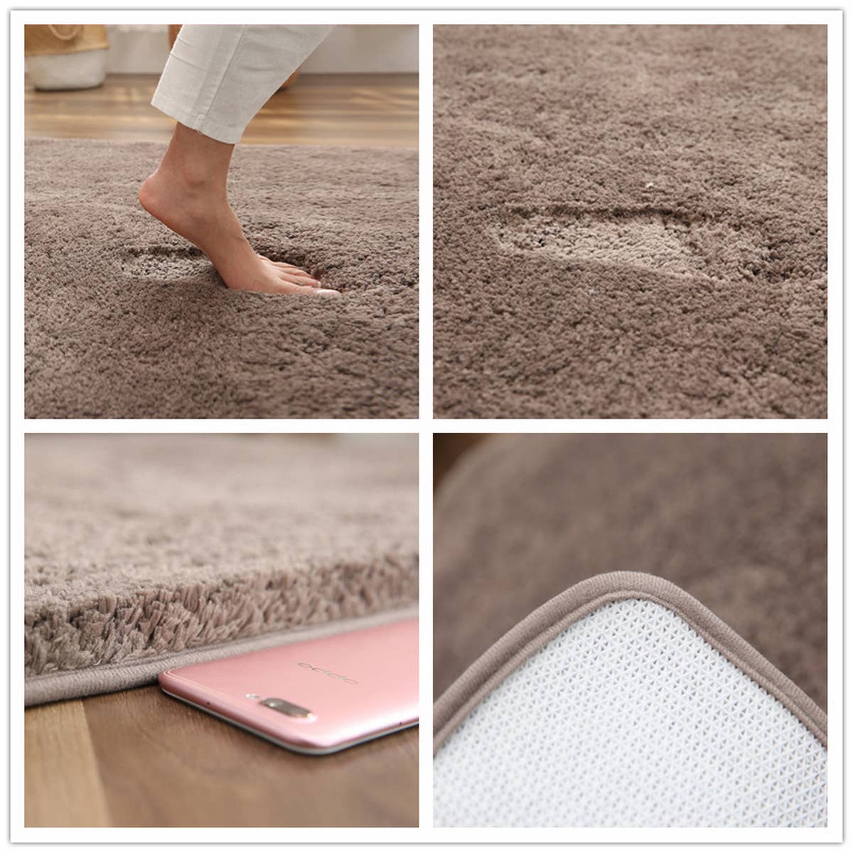 HOME USE ABSORBENT MAT PLUS VELVET BEDSIDE CARPET_CWMM1593