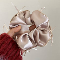 FRENCH RIBBON BOW COLLAR HAIR SCRUNCHIES_CWAHA2273
