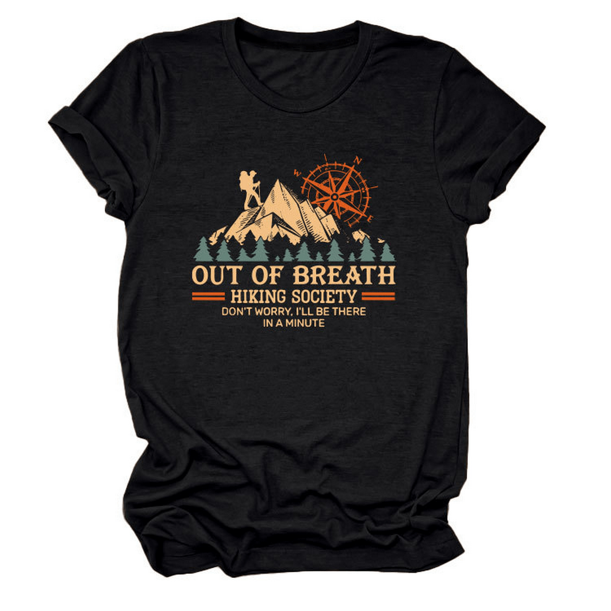 COMFY CREW NECK TEE HIKING QUOTE FOR WOMEN_CWTTS1523