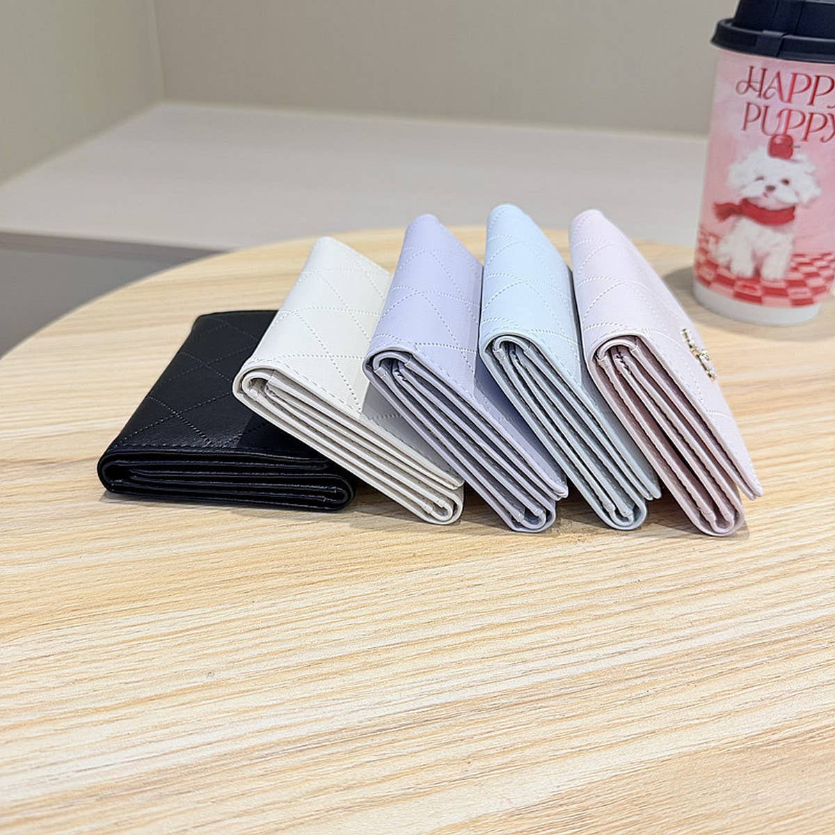 Cute Quilted Bear 3-Fold Wallet Ins_Cwab06257