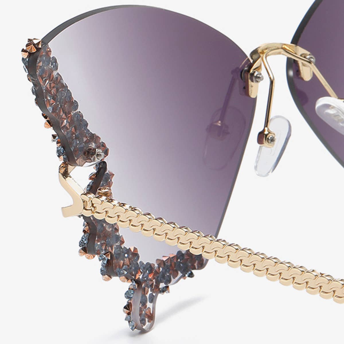Vintage Rhinestone Butterfly Sunglasses_Cwasg0205
