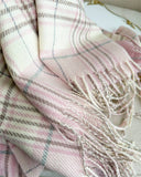 COZY PLAID TASSEL SCARF FALL WINTER WRAP FOR WOMEN_CWASC0977