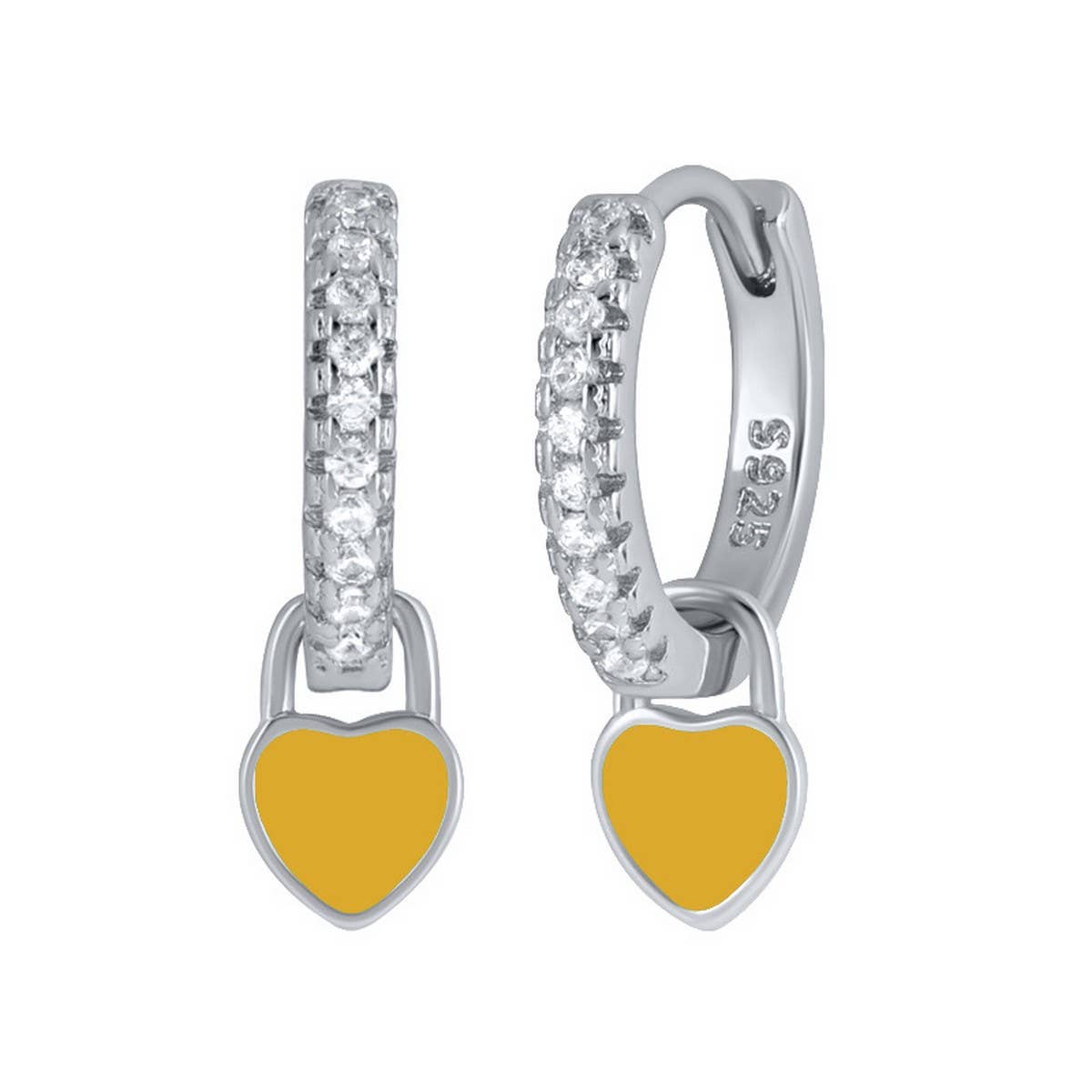 NEW SIMPLE MULTI COLOR LOVE GEOMETRIC EARRINGS_CWAJE1764