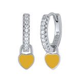 NEW SIMPLE MULTI COLOR LOVE GEOMETRIC EARRINGS_CWAJE1764