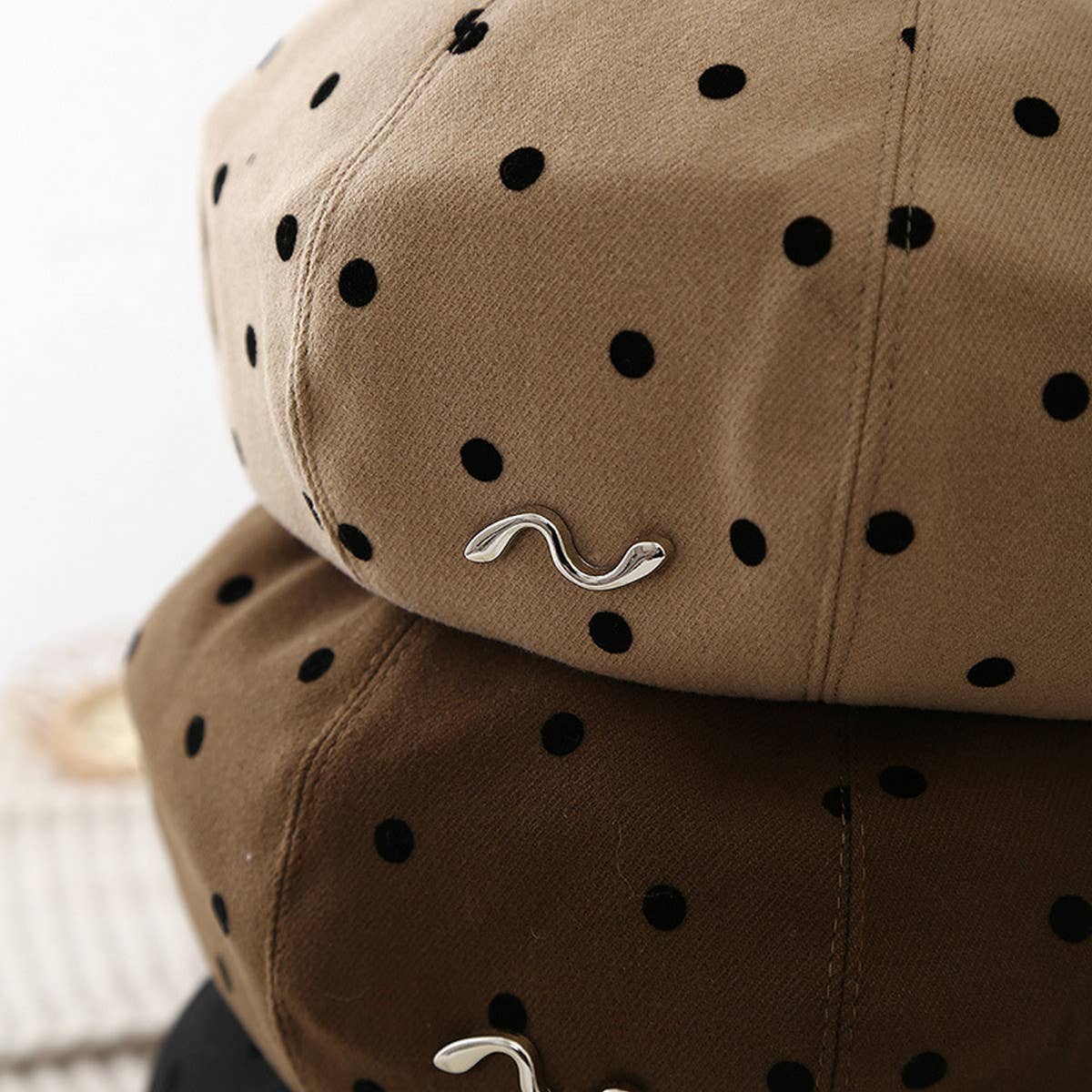 2024 NEW POLKA DOT CLASSIC BERET_CWAB2854