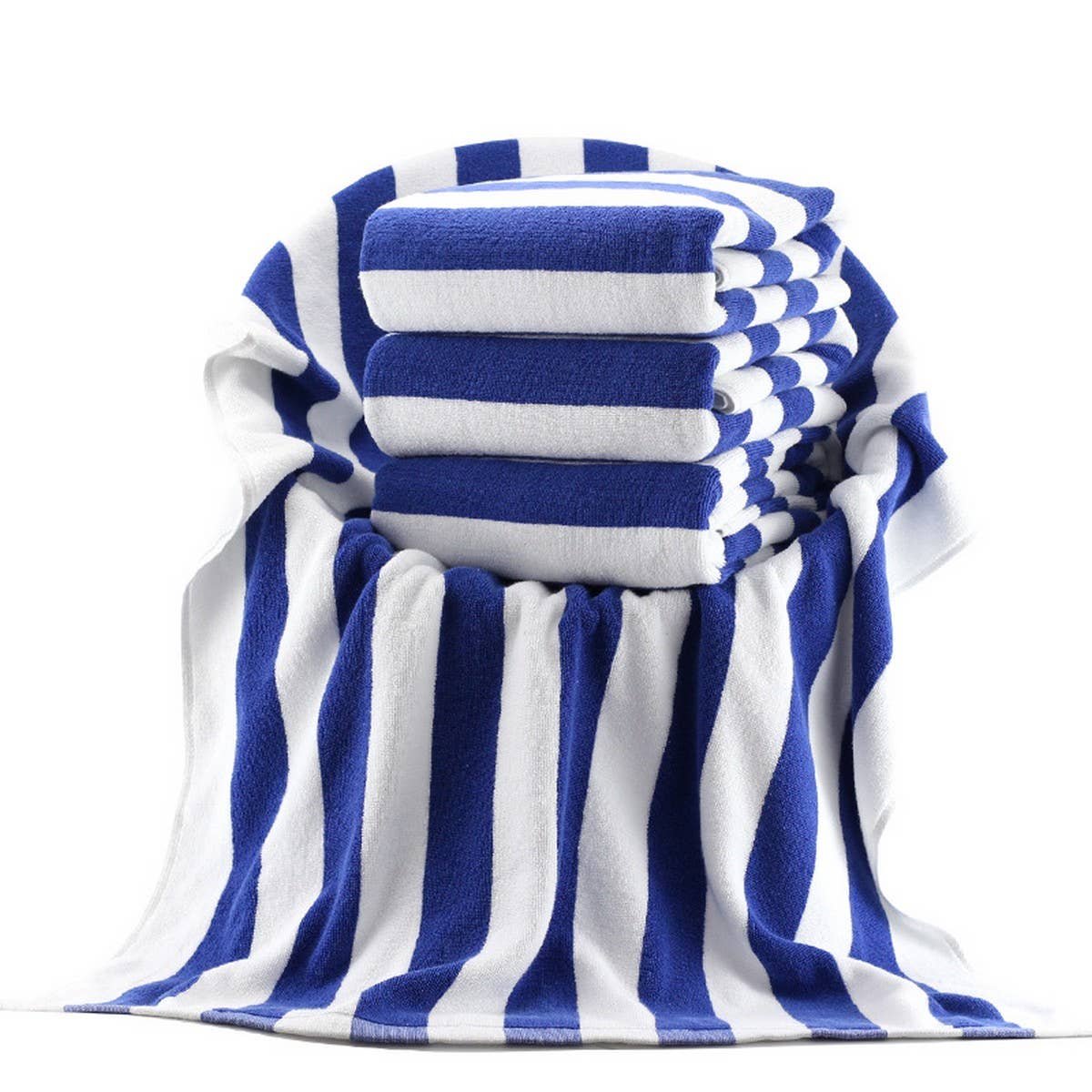 LARGE COTTON BEACH TOWEL BOLD STRIPE DESIGN_CWMM7604
