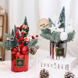 Xmas Tabletop Mini Tree Potted Gift Decor_Cwmm10434