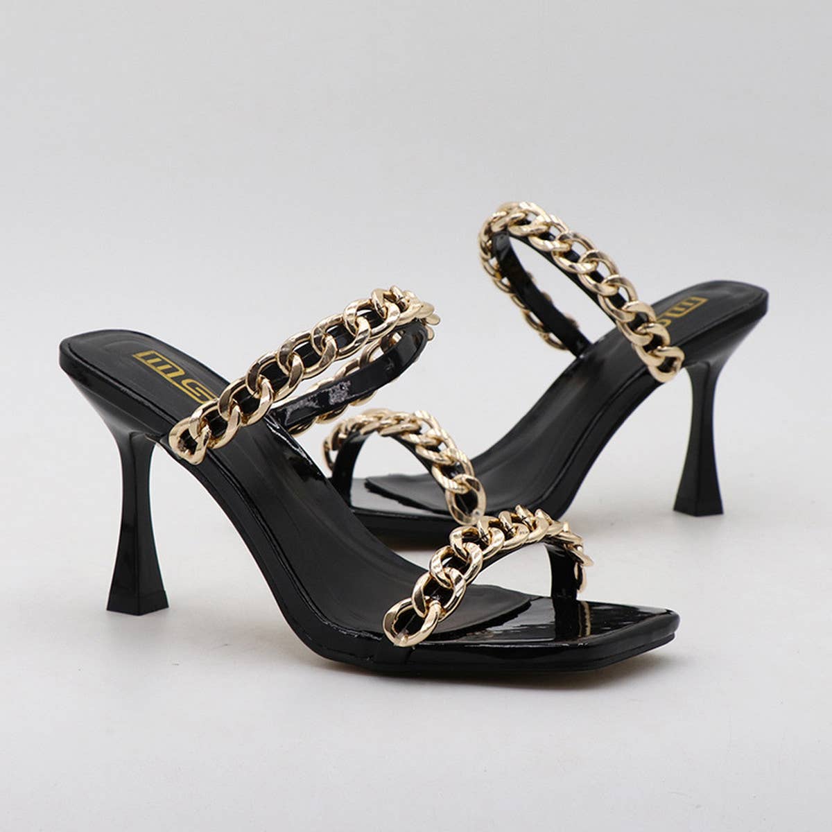 SIMPLE SEXY CHAIN HIGH HEELS_CWSHS0595