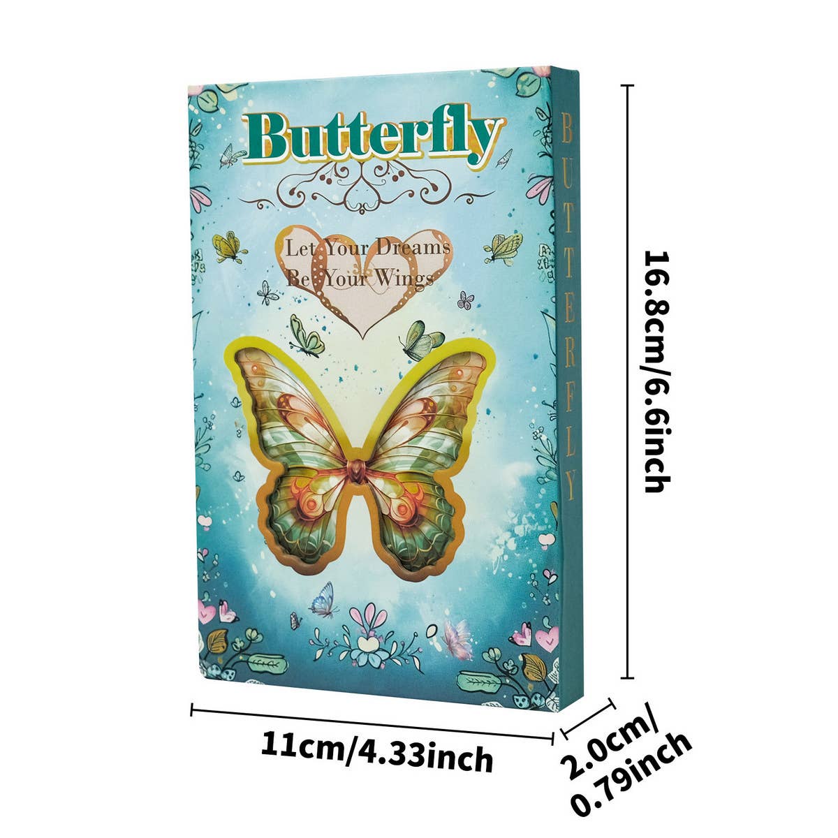 SUN BUTTERFLY SERIES PORTABLE TRIFOLD NOTEBOOK_CWMM1841