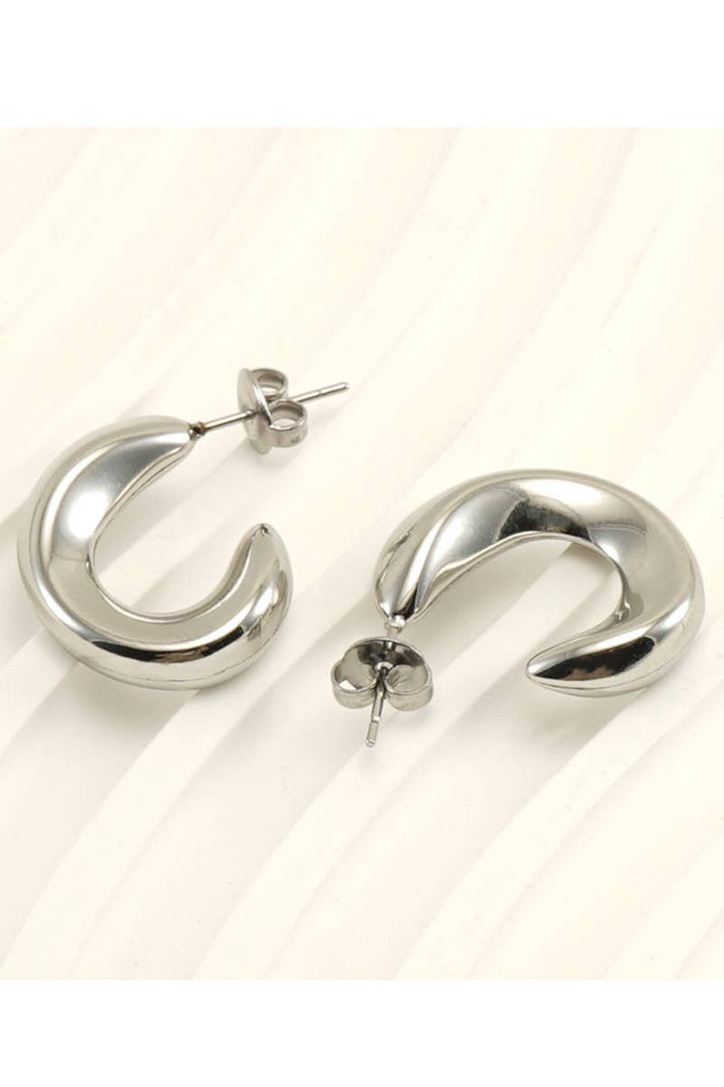 18K Gold Plated Stainless Steel Earrings_Cwaje0387