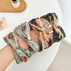 Retro Oil Painting Wide Border Versatileheadbands_Cwaha07329