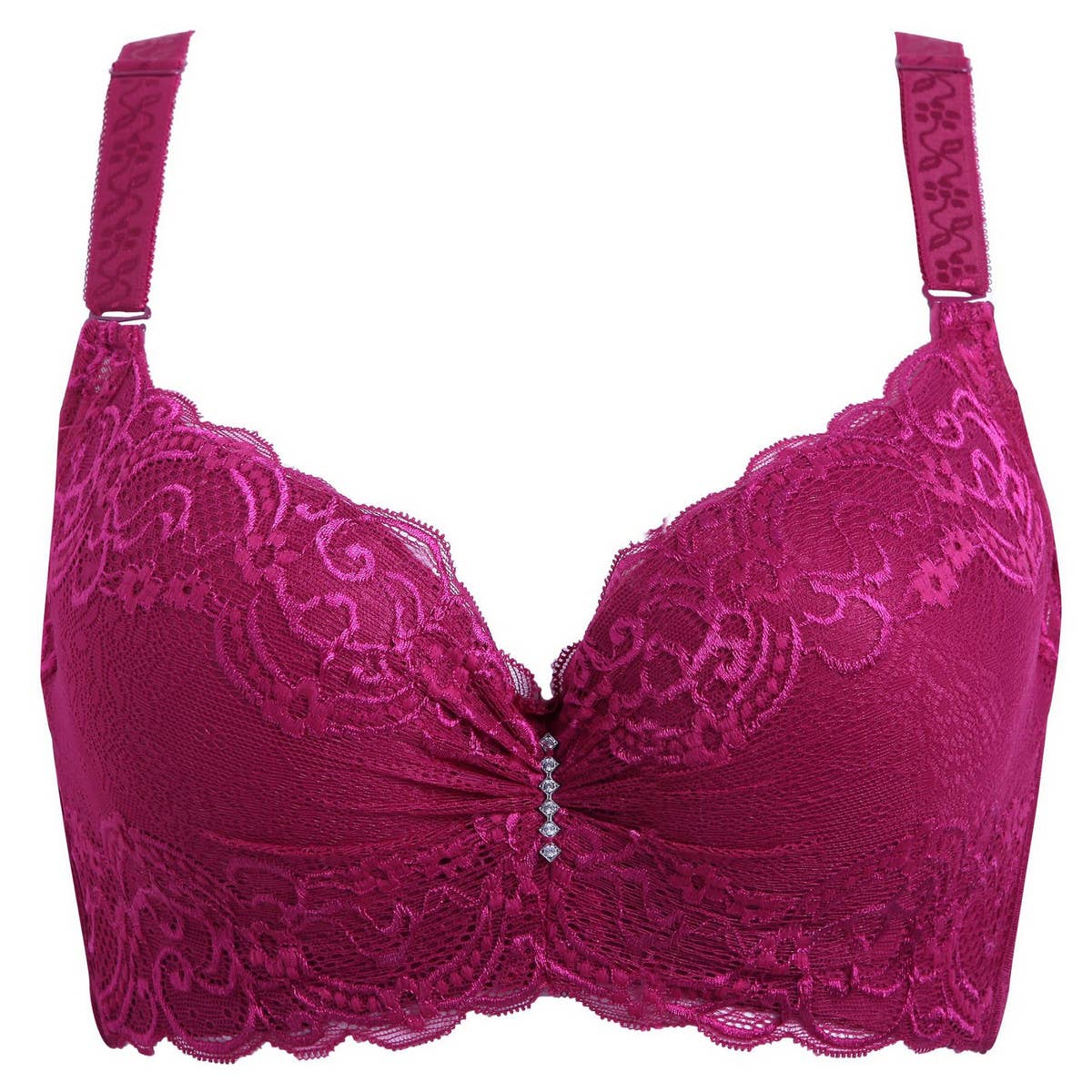 Women Adjustable Plus-Size Lace Bra_Cwmu0112