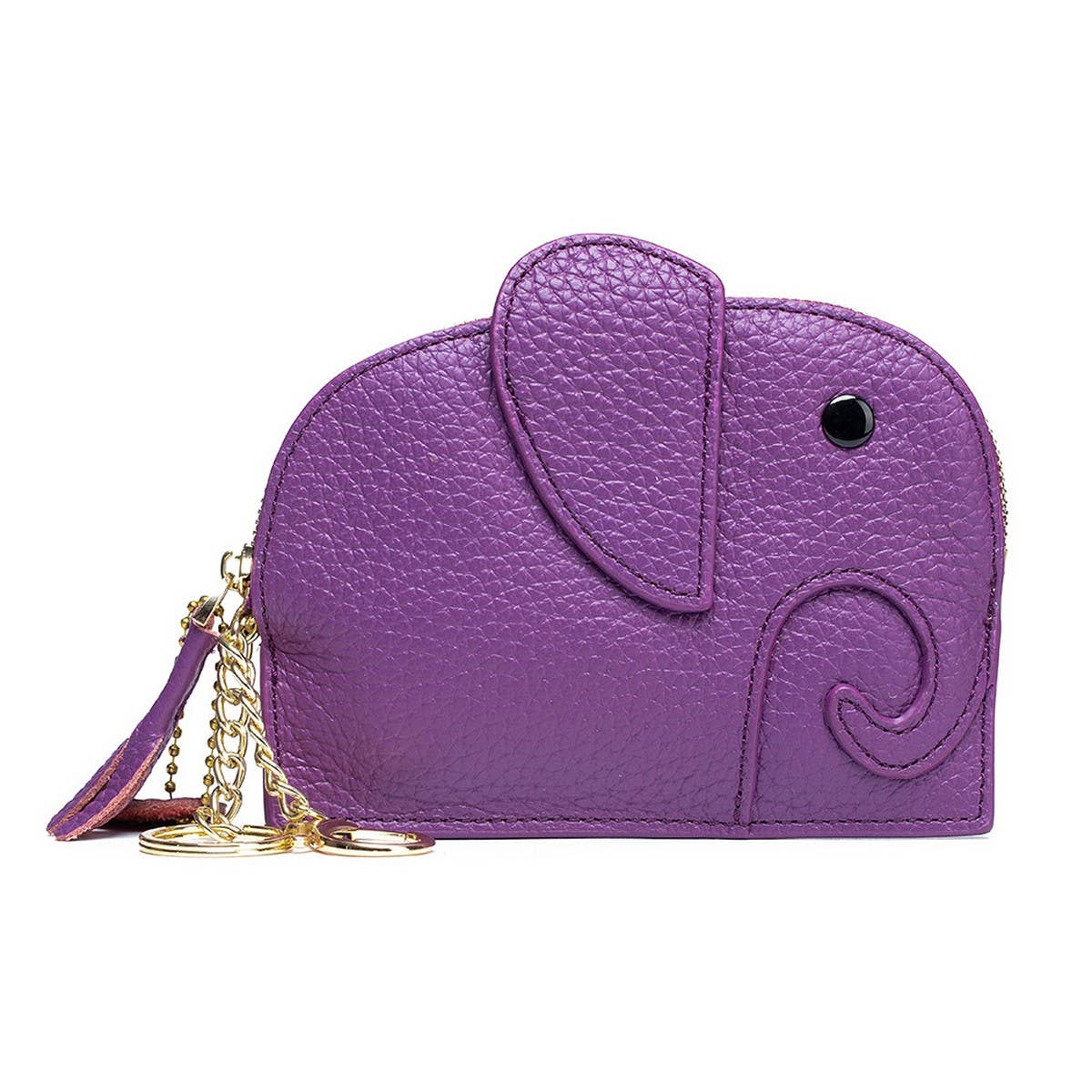 GENUINE LEATHER ELEPHANT MINI CREATIVE WALLET_CWAB3891