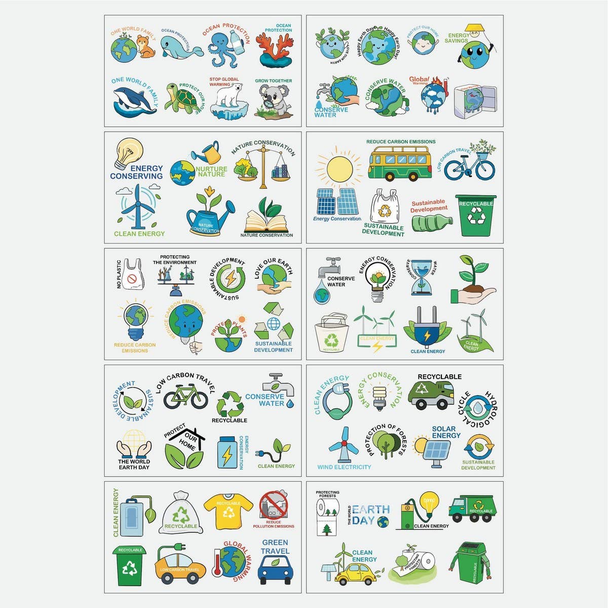 EARTH DAY GREEN PLANT FACE TATTOOS WATERPROOF_CWMM8252 MATE