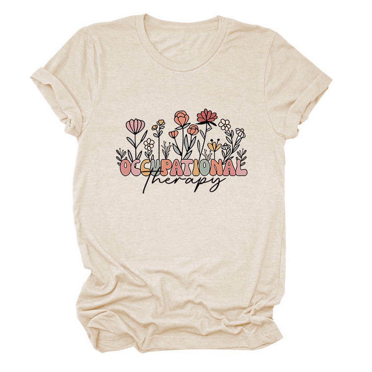 CASUAL CREW NECK TEE OCCUPATIONAL THERAPY THEME_CWTTS1531