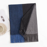MENS PLAID COLORBLOCK SCARF WINTER WARM STYLE_CWASC0993