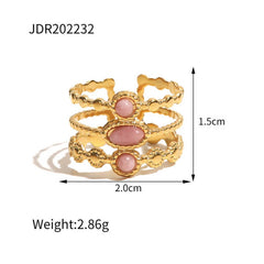 NATURAL RHODOLITE RING NON FADING FASHION RING_CWAJE1234