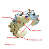 SIMPLE GEOMETRIC SQUARE COLORED DIAMOND HEADBAND_CWAHA2139