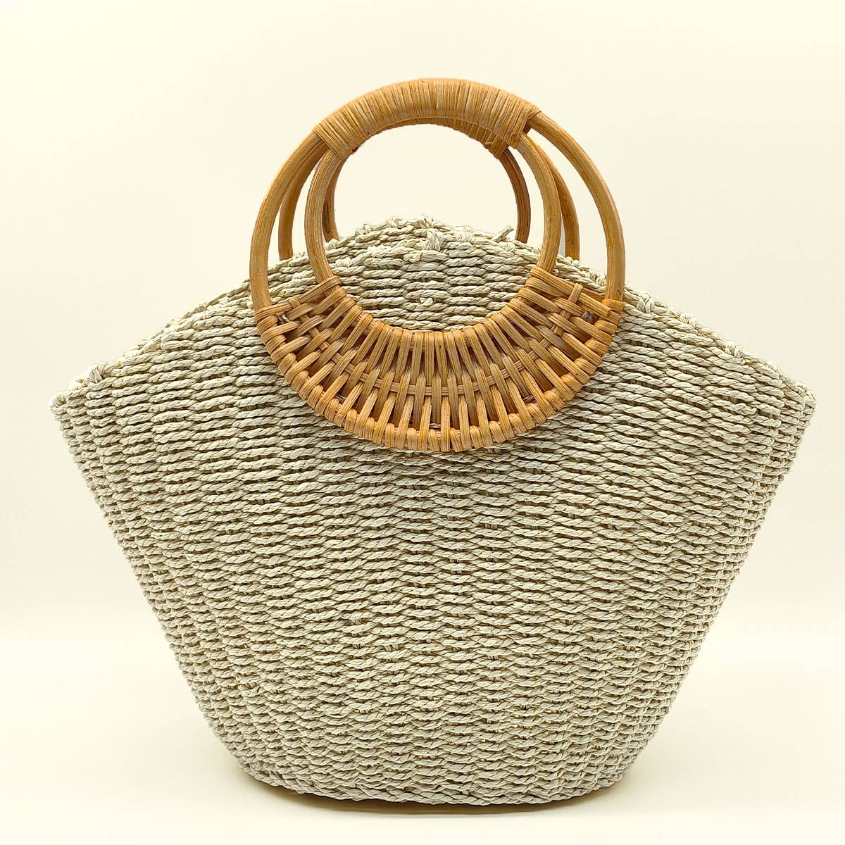 SUMMER BEACH SEA STRAW RATTAN TOTE CLUTCH BAGS_CWAB0814