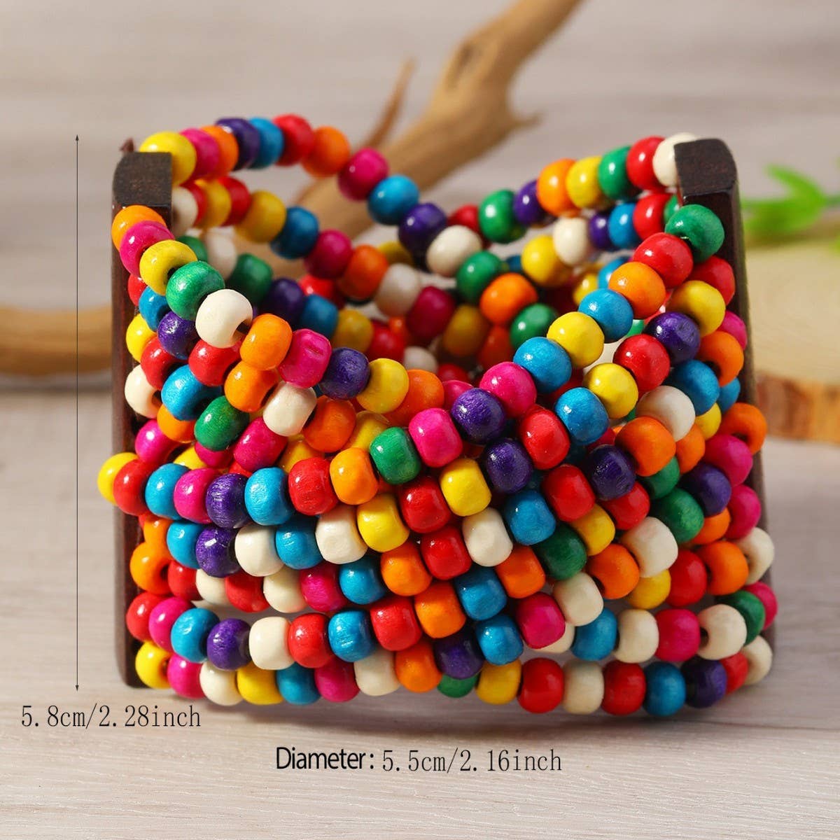 HAND WOVEN ETHNIC RETRO WOODEN BRACELET_CWMM4416