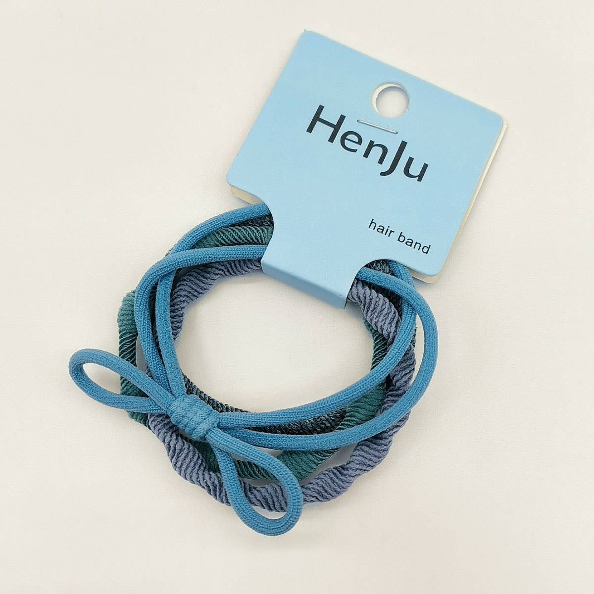 4 PIECES OF CANDY COLORED SIMPLE HAIR TIES_CWAHA1130