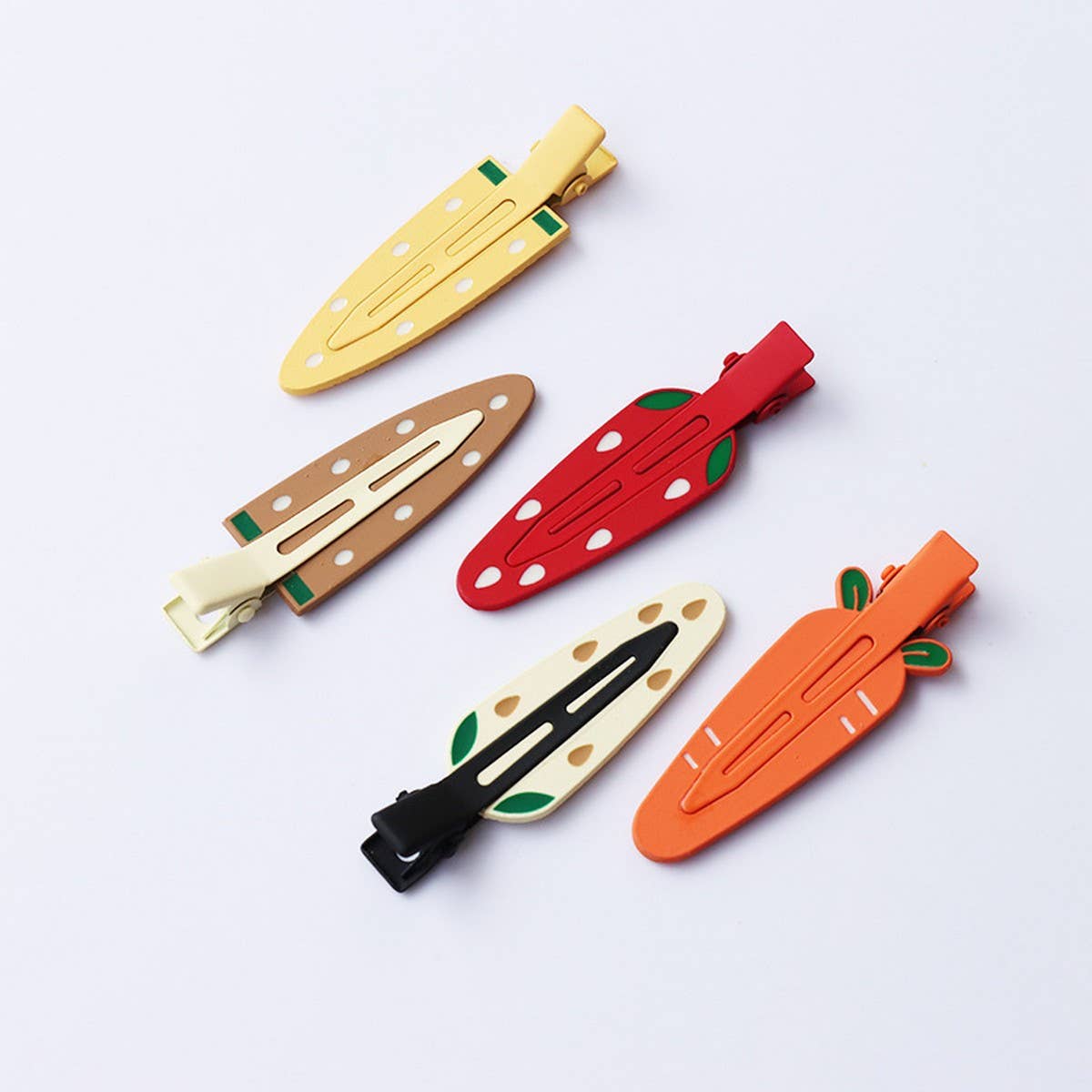 METAL CARROT HAIR CLIP NO CREASE SIDE BANG PIN_CWAHA2625
