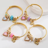 BFF ADJUSTABLE BRACELET WITH ELEPHANT AND HEART_CWMM8602