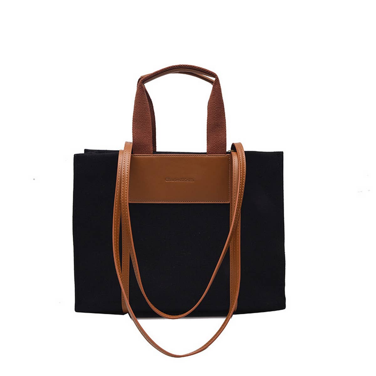 Women Fashion Simple Canvas Tote Bag_Cwab1595