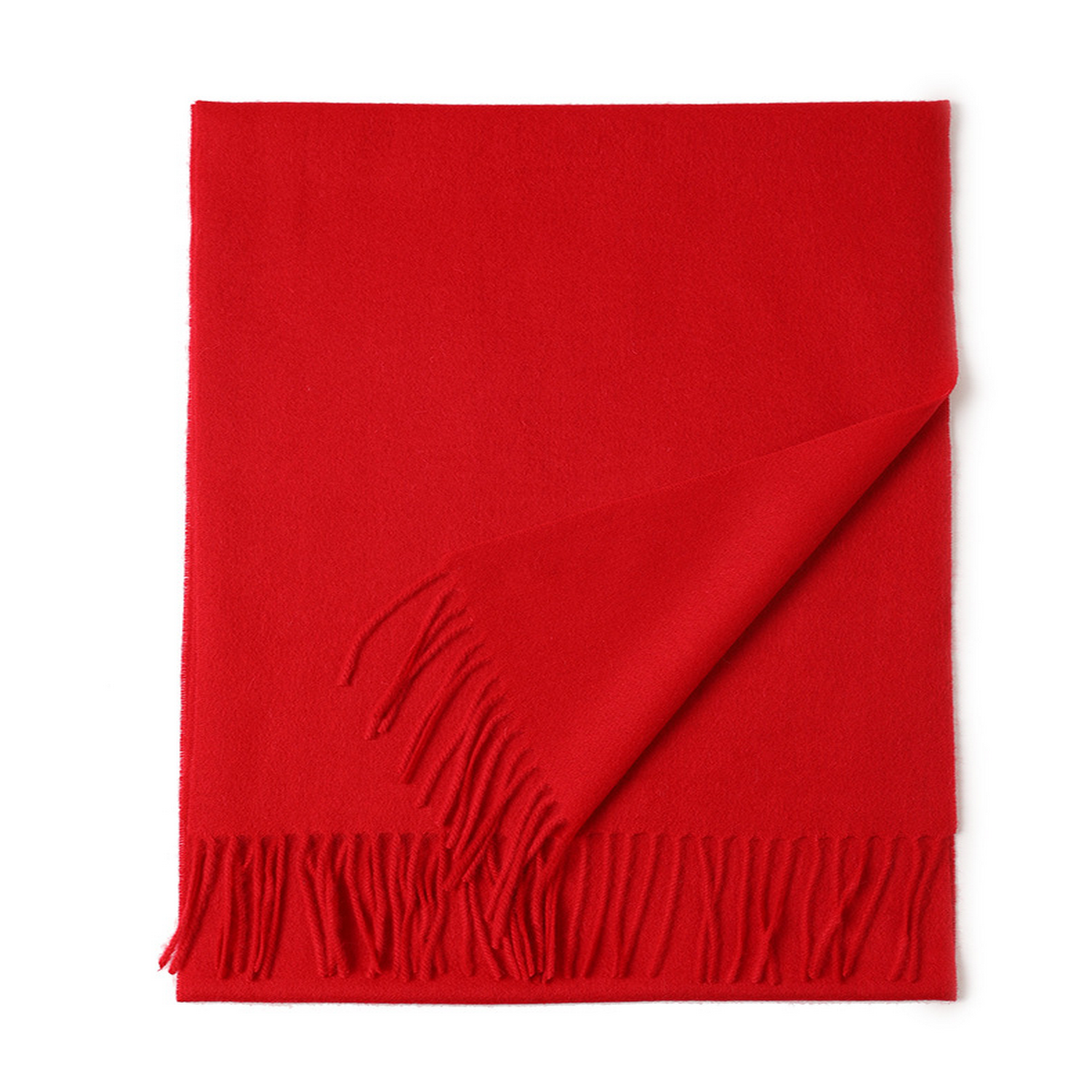 Unisex Wool Scarf Soft Solid Color With Tassels_Cwasc2707