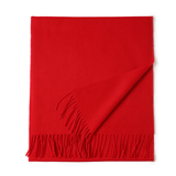 Unisex Wool Scarf Soft Solid Color With Tassels_Cwasc2707