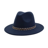 MEN WOMEN RETRO WOOL BLEND FEDORA HAT _CWAH04393