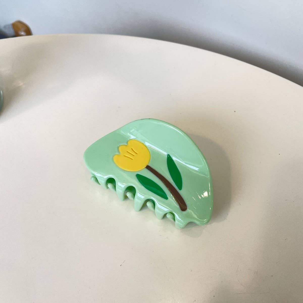 FRENCH ROSE ACETATE HAIRPIN SIMPLE TEMPERAMENT_CWAHA2142