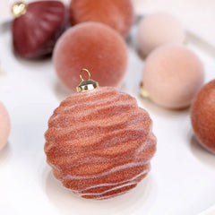 Deluxe Flocked Christmas Ball Ornament Set_Cwmm9917