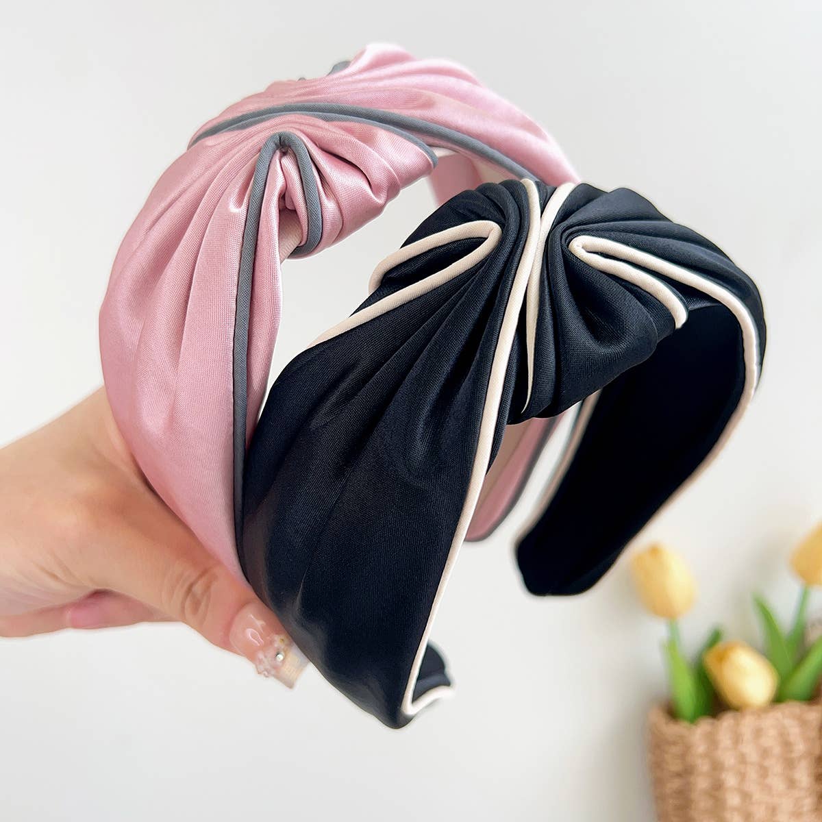 Elegant Satin Cross Knot Wide Hair Hoop_Cwaha07369