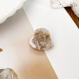 MINI HEART ACETATE CLAW CLIP ELEGANT SIDE CLIP_CWAHA0732