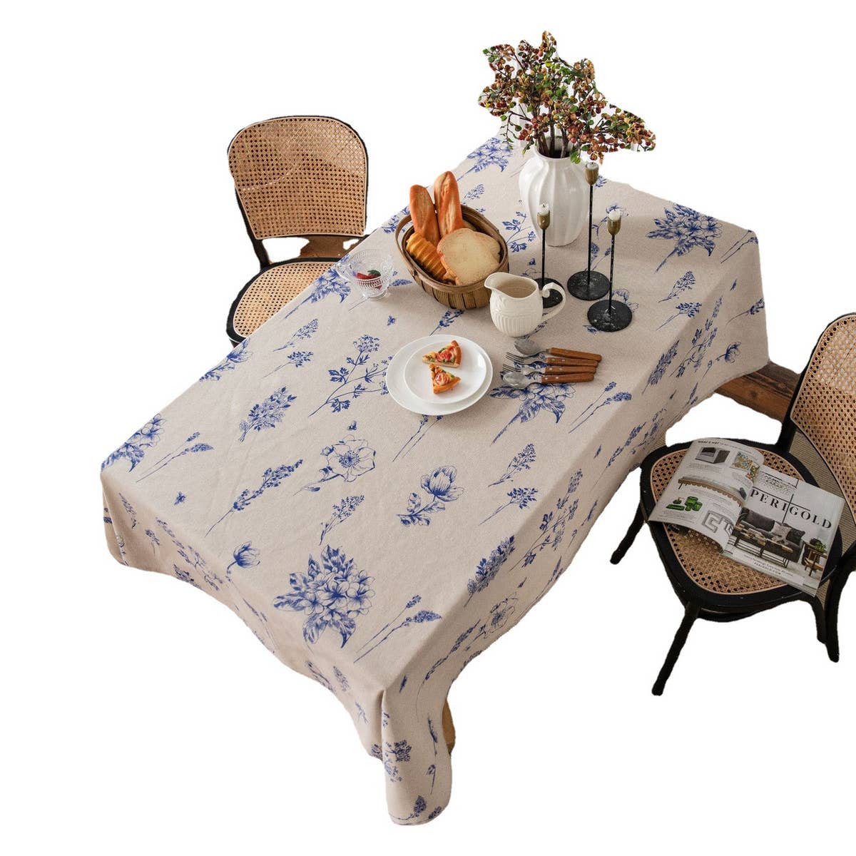 COTTON AND LINEN RECTANGULAR FRESH TABLECLOTH_CWMM0953