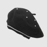 ELEGANT VINTAGE PEARL WARM BERET_CWAH1934