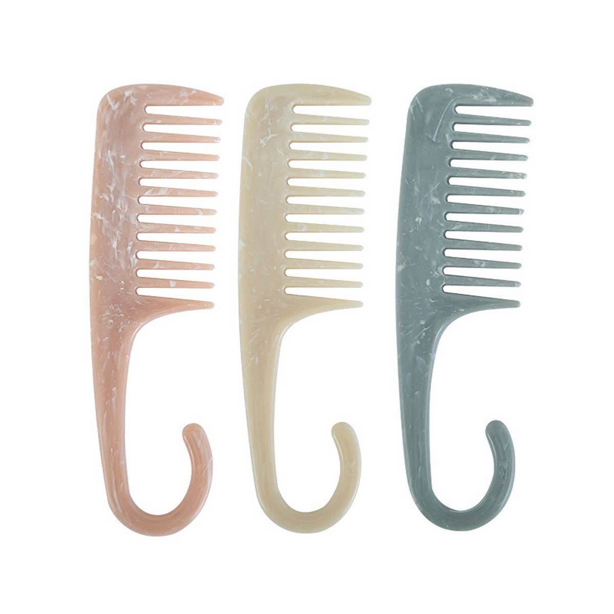 CURVED HOOK WIDE TEETH ANTI STATIC MASSAGE COMB_CWAHA1871