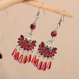 HIGH END ALL MATCH CRYSTAL TASSEL RETRO EARRINGS_CWAJE3996