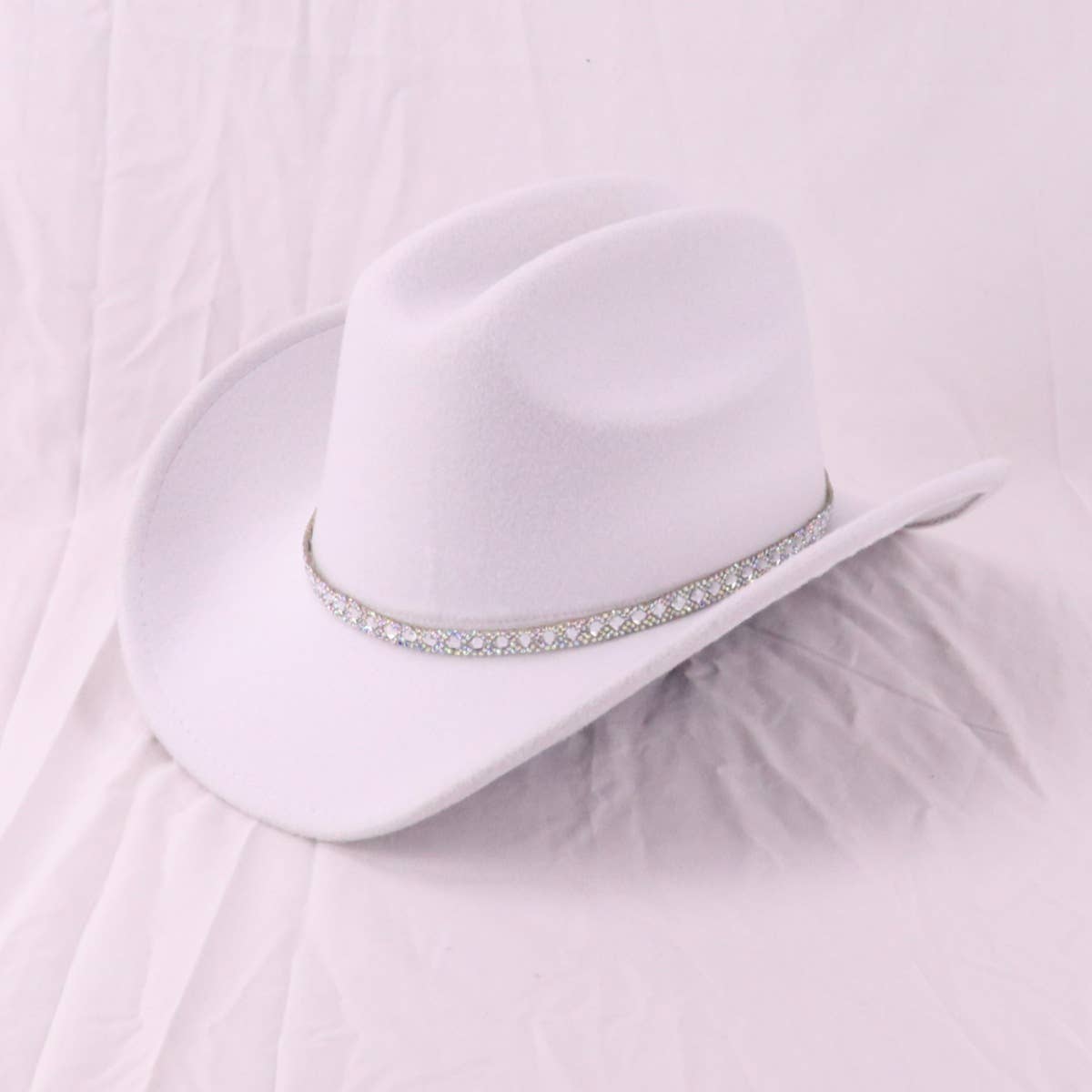 RHINESTONE WESTERN FEDORA HAT WITH WIDE BRIM_CWAH3660