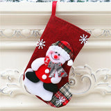 SANTA CLAUS SNOWMAN SOCKS GIFT CHRISTMAS BAG_CWMM1895