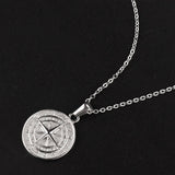 CREATIVE COMPASS HIP HOP PENDANT NECKLACE_CWMM5593
